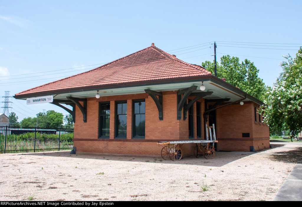 The former depot in Wharton 